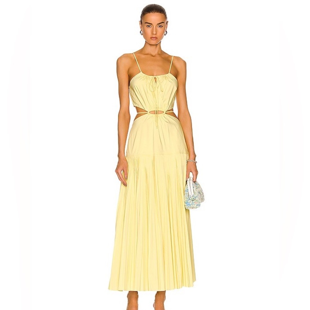 Jonathan Simkhai Yellow Midi Dress